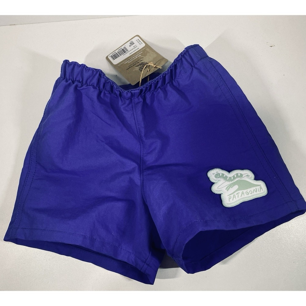 NWT Patagonia Baby Baggies Shorts Caterpillar Chiller Eddy Blue 6-12M 60279
